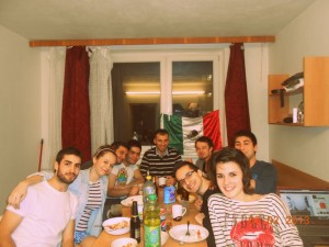 Dinner with Erasmus friends