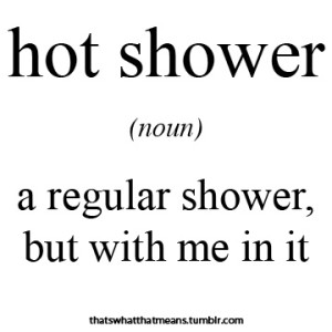 hot shower